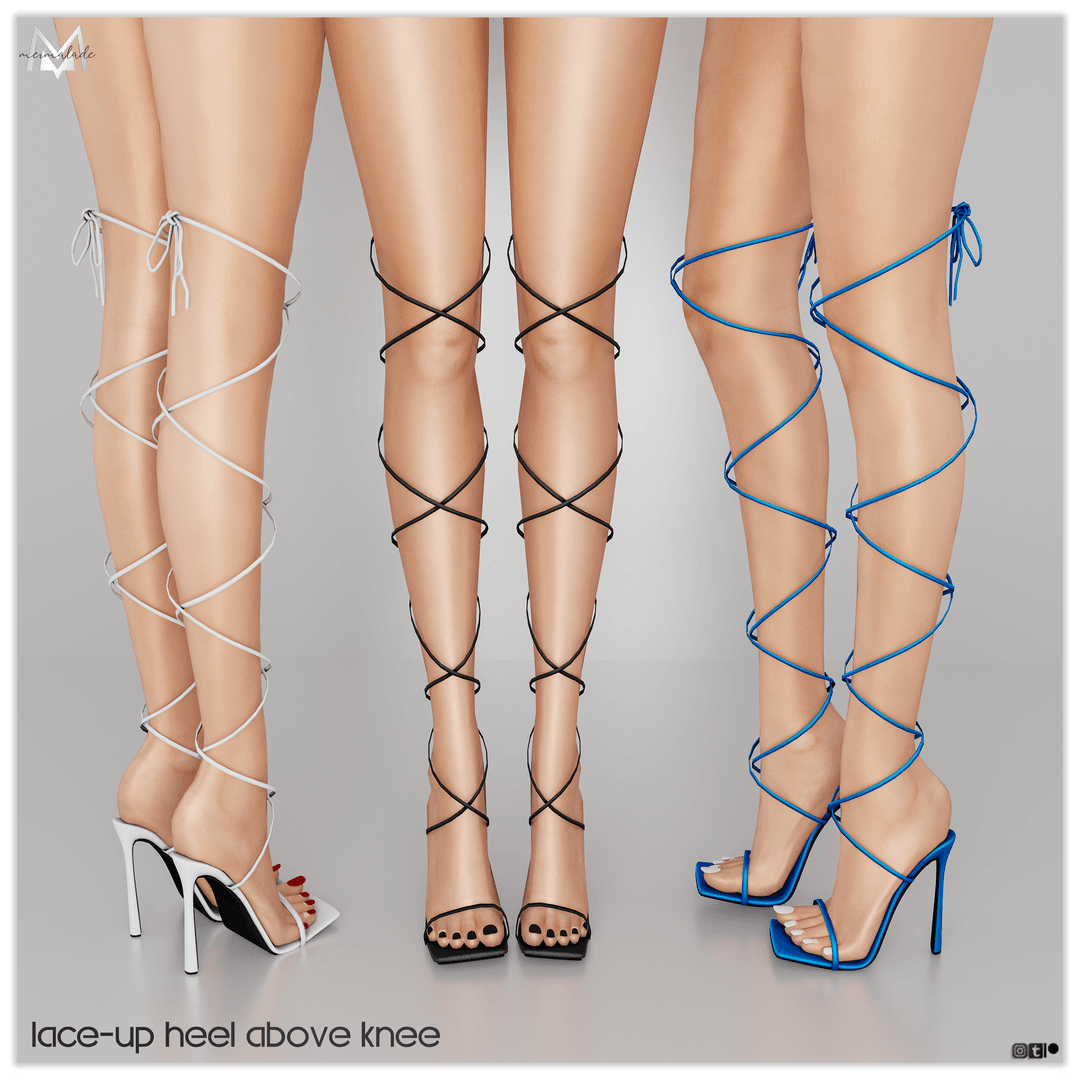 Скриншот мода Босоножки Lace-Up Heel Above Knee